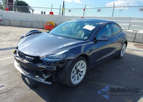 2022 Tesla Model 3 Rear-Wheel Drive from USA, damaged, VIN 5YJ3E1EA2NF241329